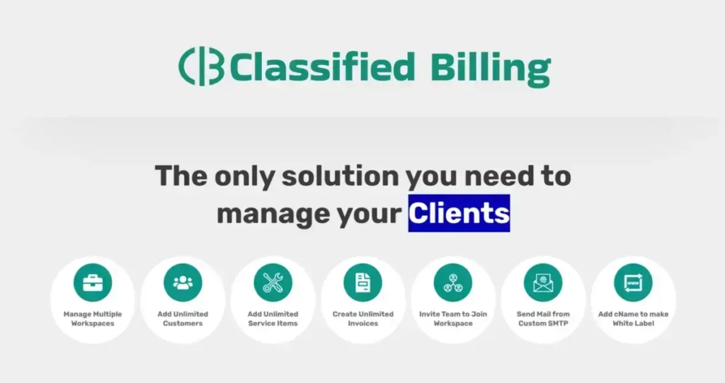 Classified Billing - Professional Invoicing Made Easy | Lifetime Deal