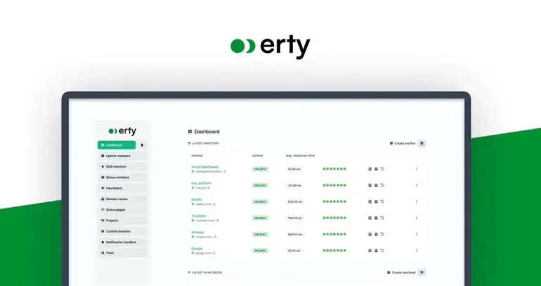 Erty - Enhance Uptime Monitoring for Online Success