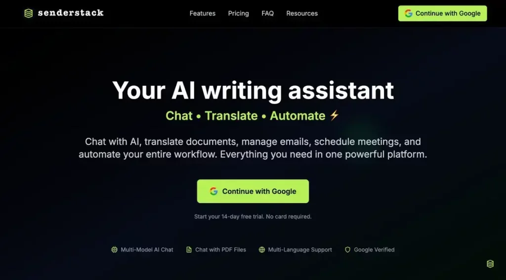 SenderStack - AI Email Assistant for Efficient Communication