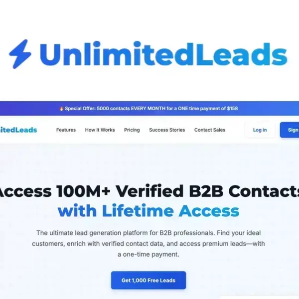 UnlimitedLeads Lifetime Deal - Generate 100M+ B2B Leads Effortlessly