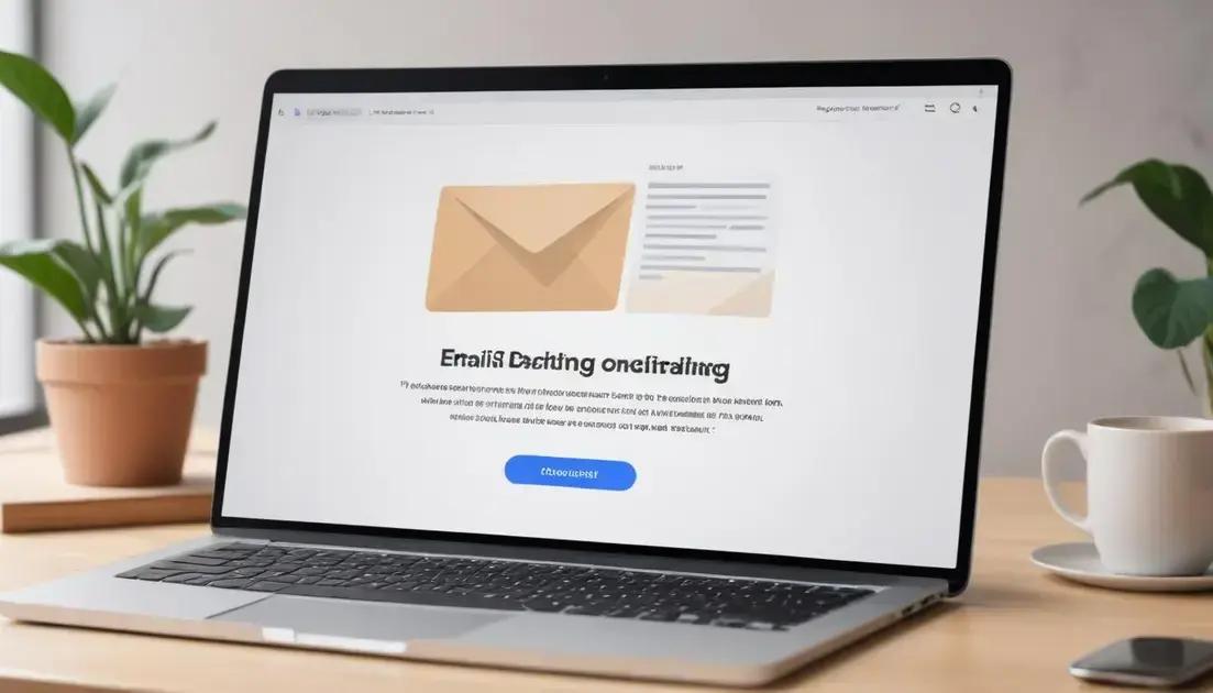 Utilize emails for momentum building